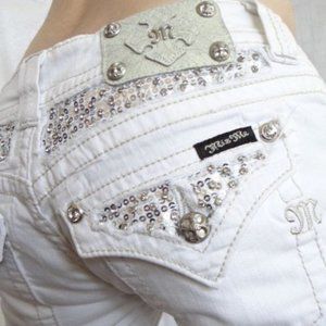 Miss Me Bootcut Flap Pocket Embellished Jeans 29